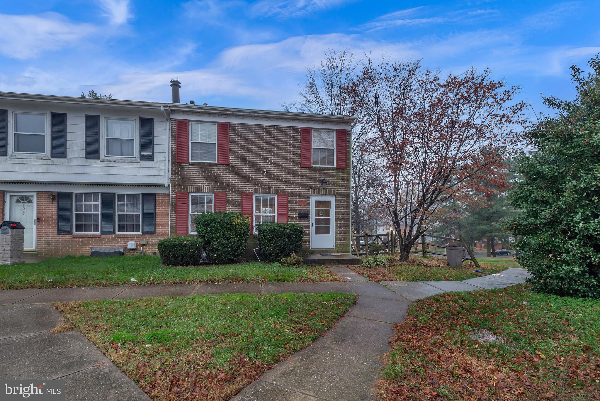 Welcome to this 3 bedroom 2 full bathroom 2 half bathroom end of row townhome in Harford Square. Wal