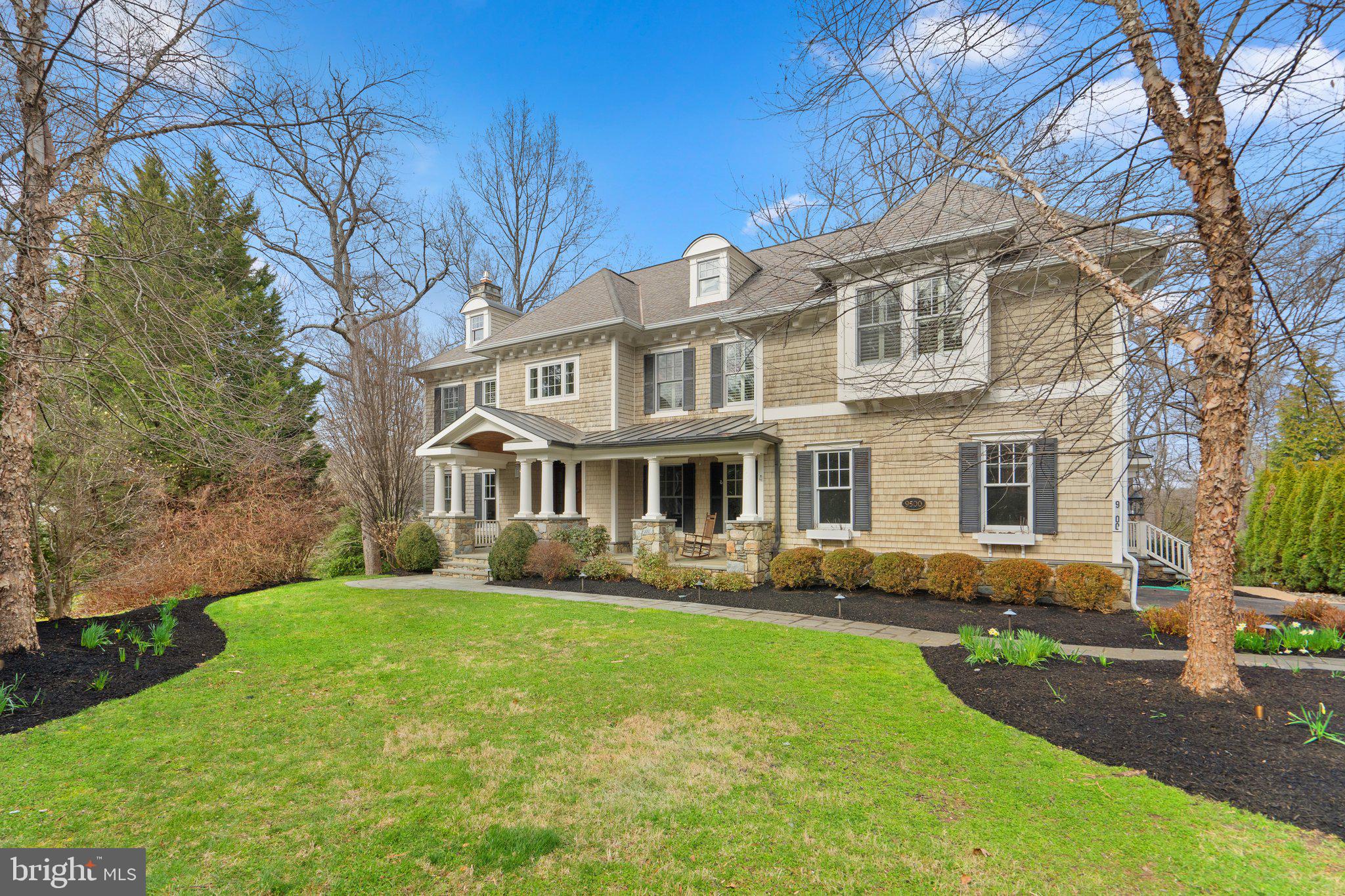 Welcome to 9500 Hemswell Place, a stunning 6-bedroom, 5.5-bathroom home located in highly sought-after Potomac. Constructed in 2005, this beautiful property boasts 9,000 square feet of living space on 3 levels, and is situated on a private, ¾ -acre lot surrounded by lush, mature trees. As you step inside, you'll be greeted by a spacious and bright foyer that leads to a formal living room and dining room, both of which feature large windows and hardwood flooring. The gourmet kitchen is a chef's dream, with its custom cabinetry, stainless steel appliances, marbled countertops, and center island with seating. The kitchen opens to a generous family room with a cozy fireplace, making it the perfect place to relax with family and friends. Upstairs, the enormous master suite features a large sleeping area with a tray ceiling, a sitting area (currently set up as an additional office), and a luxurious spa-like bathroom with dual vanity, soaking tub, and separate shower. Four additional bedrooms, three full bathrooms, and an expansive laundry room complete the upper level of the home. The lower level of the home is finished with room for expansion and offers a recreation room, a sixth bedroom with a full bathroom, and plenty of storage space. Step outside to the backyard and enjoy the patio and hardscape areas with plenty of room for outdoor entertaining. This home also features a side-load 2-car garage and a large driveway that provides plenty of parking for residents and guests. Located just minutes from shopping, dining, and recreational opportunities, 9500 Hemswell Place is a must-see property for those seeking a luxurious and convenient lifestyle in Potomac. Don't miss your chance to call this stunning home your own!