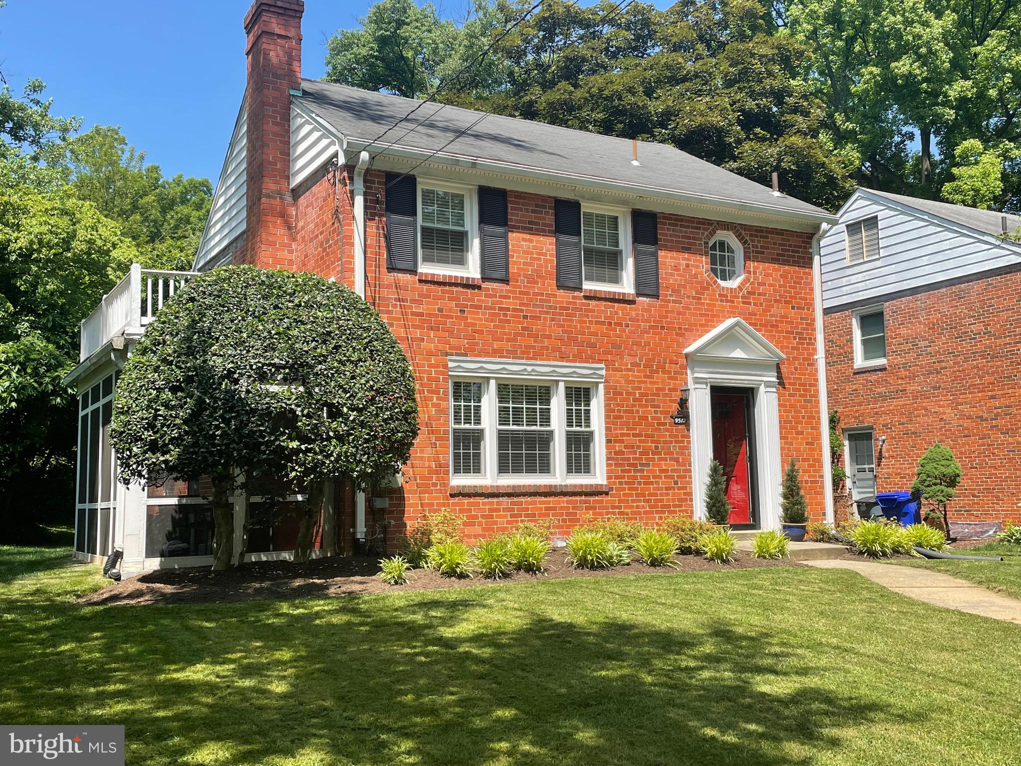 Welcome to 9512 Saybrook Avenue, a beautiful 3-bedroom classic brick colonial home in the sought- af